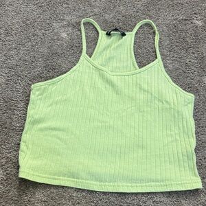 SHEIN Light Green Ribbed Tank Top